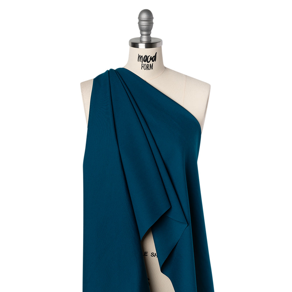 Stretch Ponte Knit - Deep Lagoon - Papilio Collection - Drape