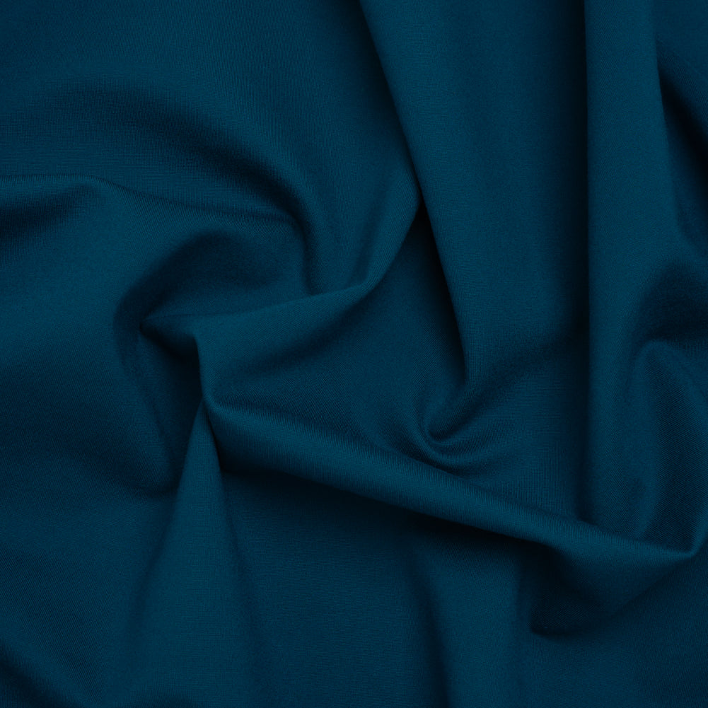 Stretch Ponte Knit - Deep Lagoon - Papilio Collection