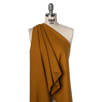 Stretch Ponte Knit - Yellow Ochre - Papilio Collection