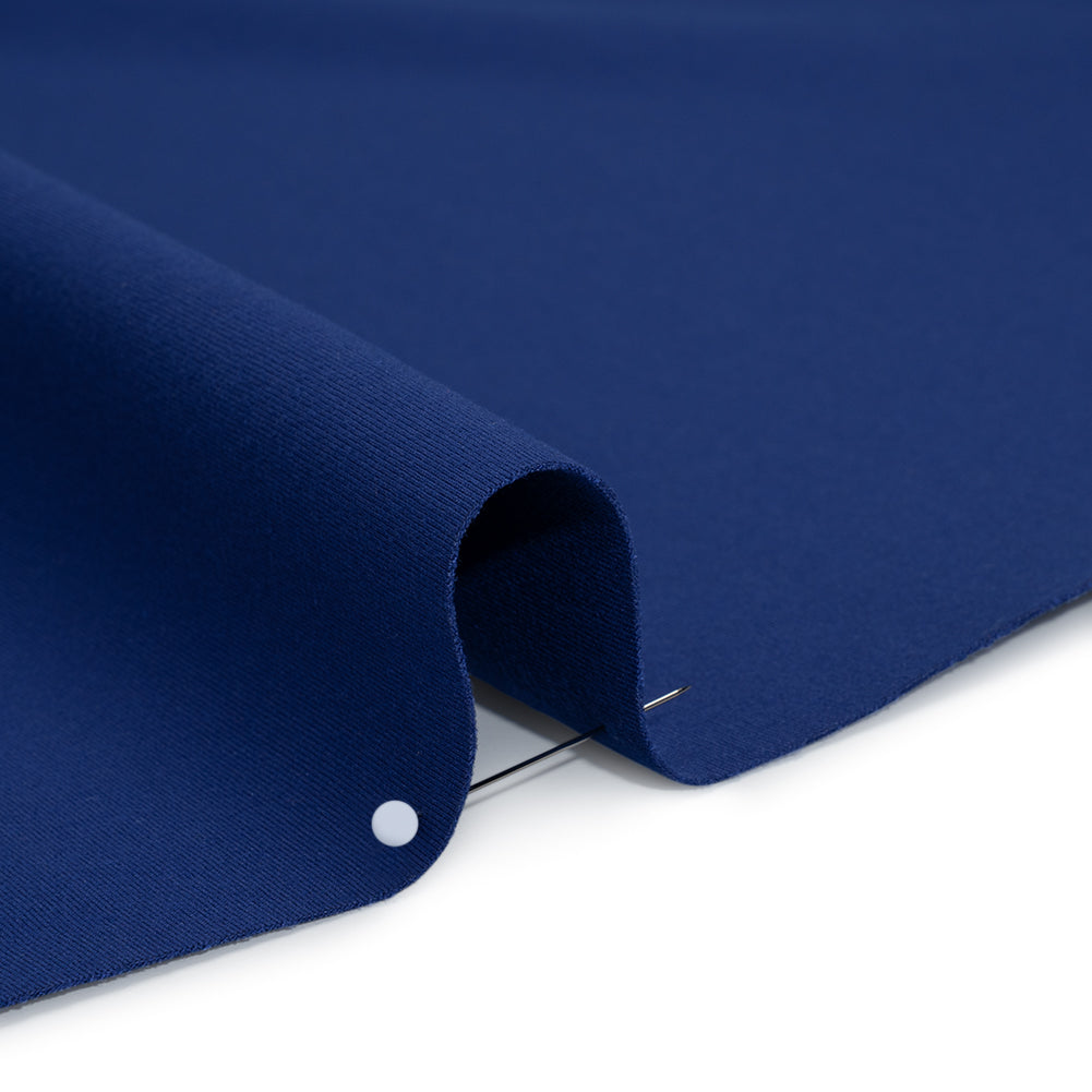 Stretch Ponte Knit - True Blue - Papilio Collection - Detail