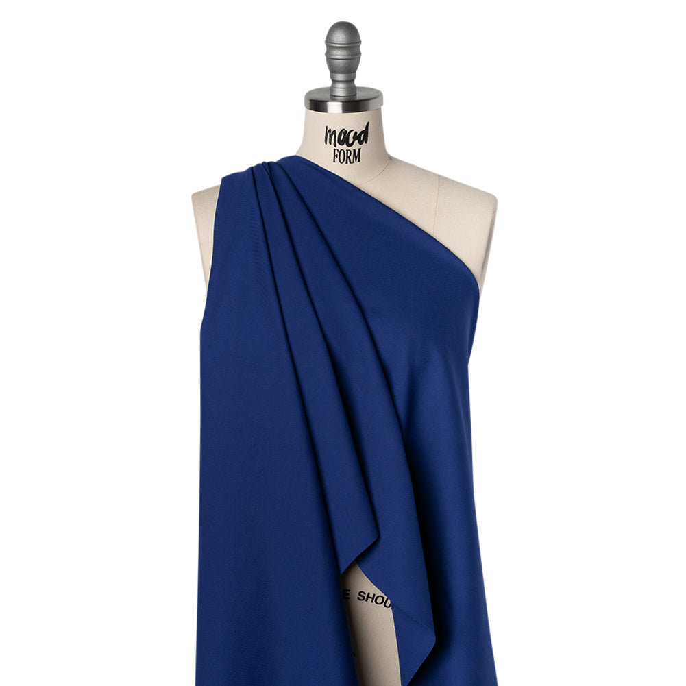 Stretch Ponte Knit - True Blue - Papilio Collection - Drape