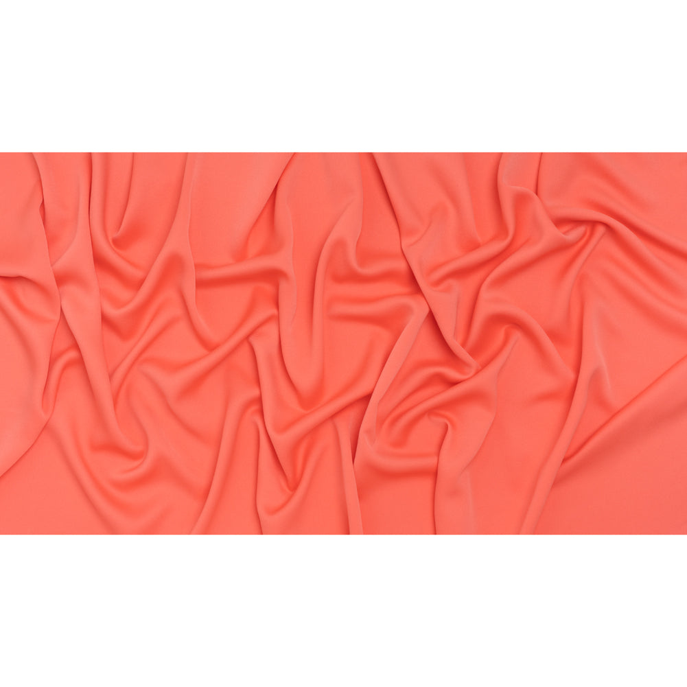Satin Faced Polyester Crepe by Trina Turk - Coral Lily - Designer Deadstock - Full