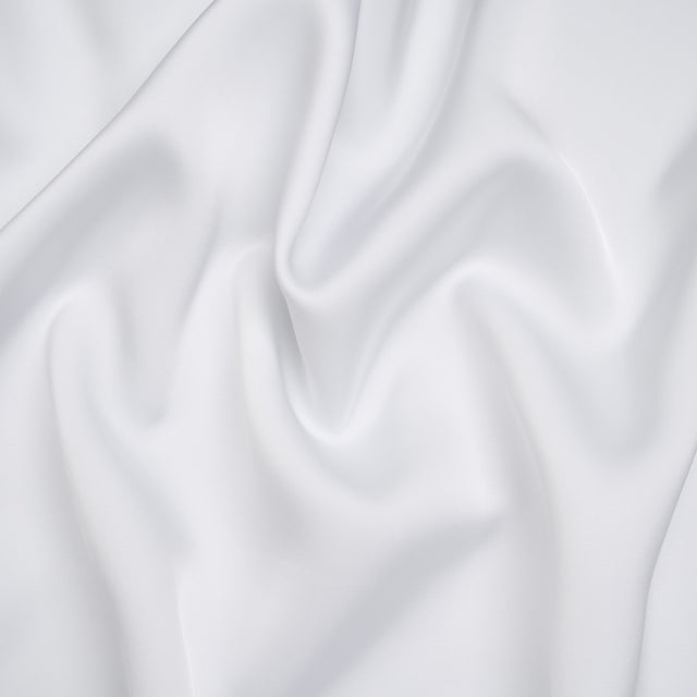 Soft Double Face Polyester Satin - White - Samantha Collection