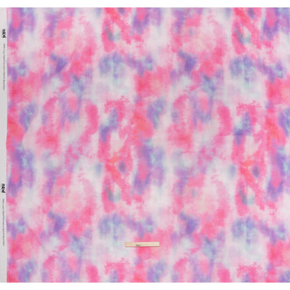 Slubbed Gauzy Cotton Woven - Pink, Lilac and Sky Blue Soft Tie Dye - Mood Exclusive Soft Sighs Print