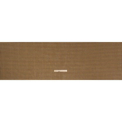 Medium Weight Linen Woven - Brown and Beige Plaid