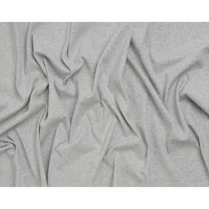Stretch Cotton 2x2 Rib Knit - Heathered Gray - Deadstock