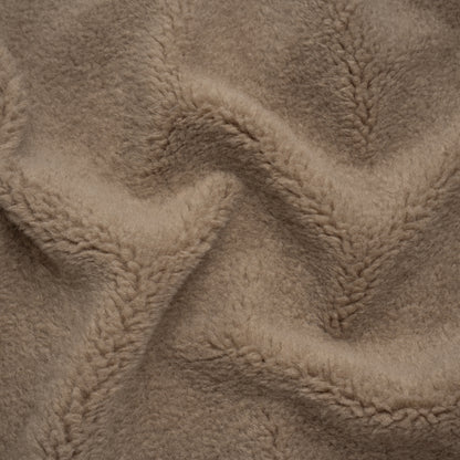 Recycled Polyester Faux Sherling Fur - Warm Gray