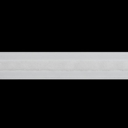 Velvet Stripe Woven Ribbon Trim Made in Italy - 0.75" - Off White