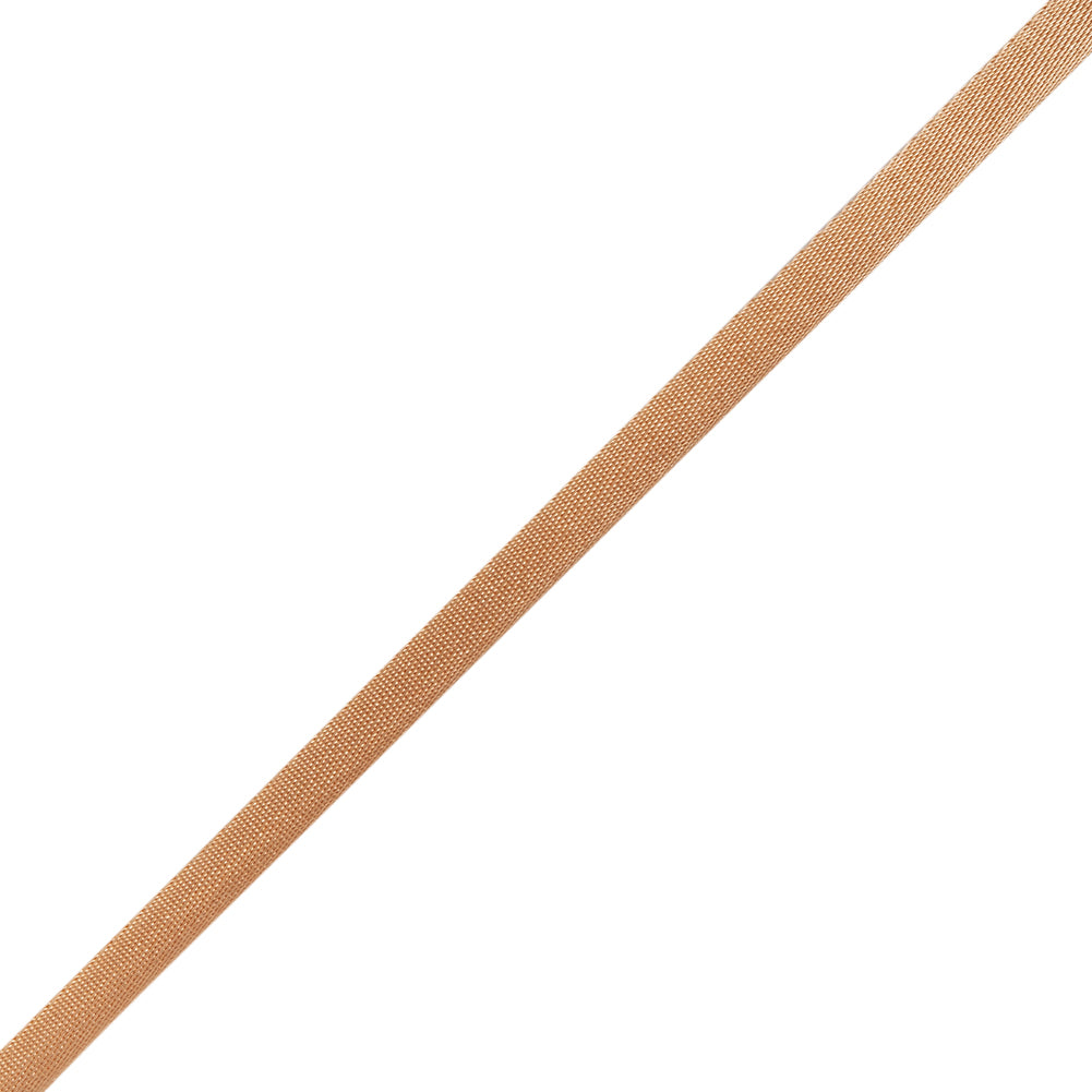 Satin Rattail Cord Made in Italy - 5mm - Beige - Irina Collection - Folded