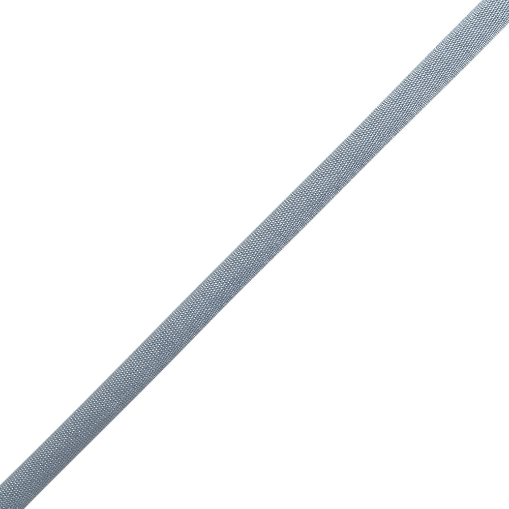 Satin Rattail Cord Made in Italy - 7mm - Pale Blue - Irina Collection - Folded