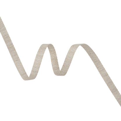 Linen Blend Twill Tape Made in Italy - 10mm - Oatmeal