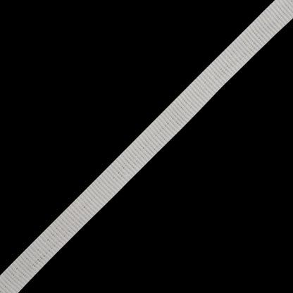 Linen Blend Grosgrain Ribbon Made in Italy - 10mm - Off White