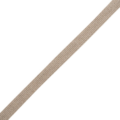 Linen Blend Grosgrain Ribbon Made in Italy - 10mm - Beige