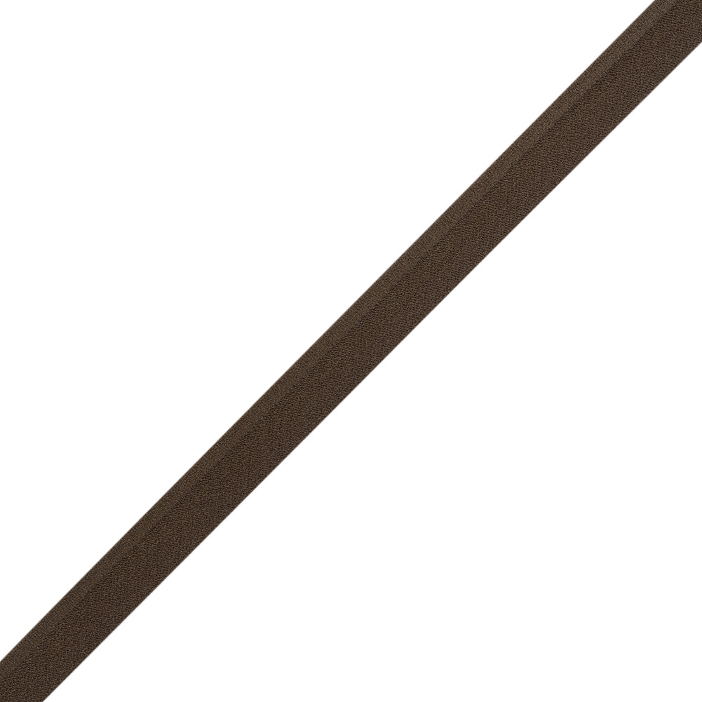 Stretch Nylon Piping with Lip Made in Italy - 0.375" - Brown Folded