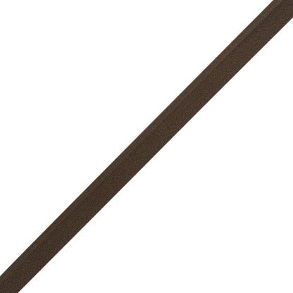Stretch Nylon Piping with Lip Made in Italy - 0.375" - Brown Folded