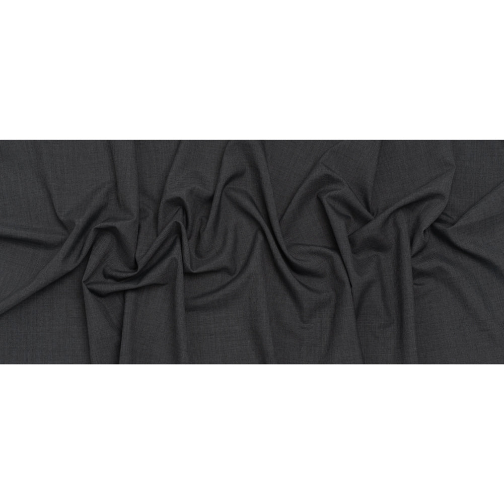 Tropical Wool Blend Suiting - Heathered Gray - Deadstock - Full