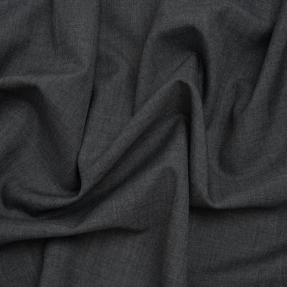 Tropical Wool Blend Suiting - Heathered Gray - Deadstock