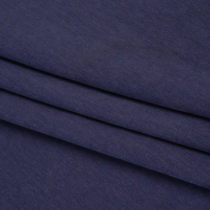 Polyester Peachskin - Denim Blue - Deadstock