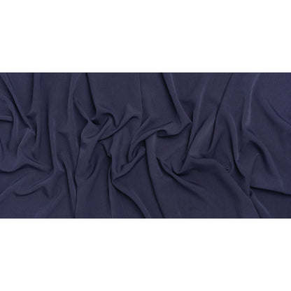 Polyester Peachskin - Denim Blue - Deadstock