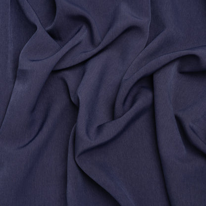 Polyester Peachskin - Denim Blue - Deadstock