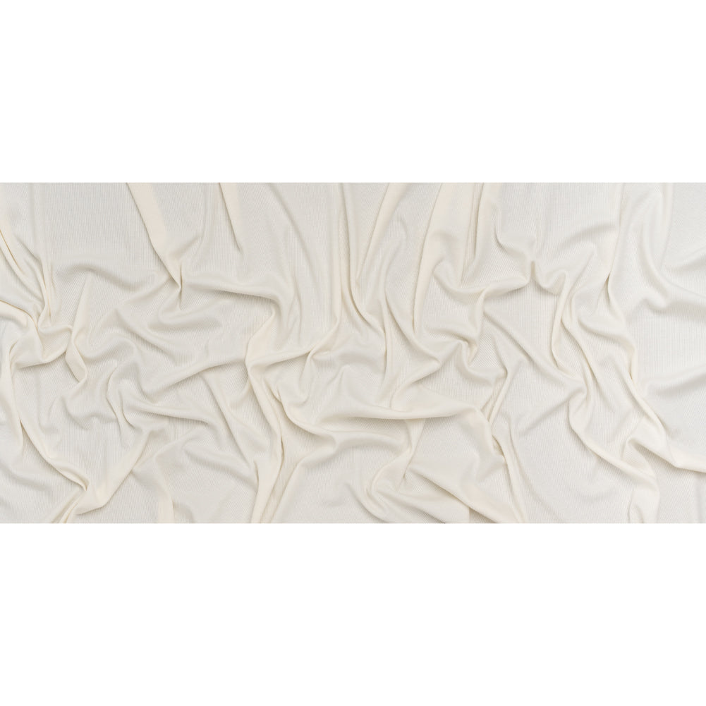 Stretch Rayon 2x2 Rib Knit - Natural - Deadstock - Full