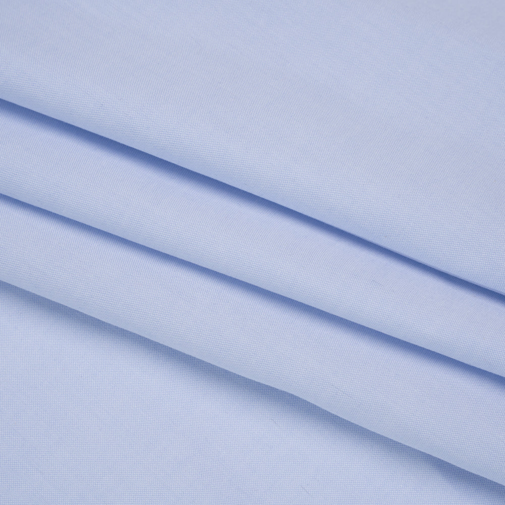 Cotton Shirting - Light Blue - Deadstock - Folded