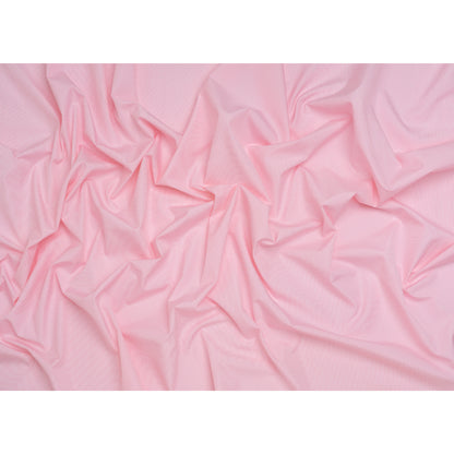 Cotton Poplin Shirting - Bubblegum Pink and White Narrow Candy Stripes - Deadstock