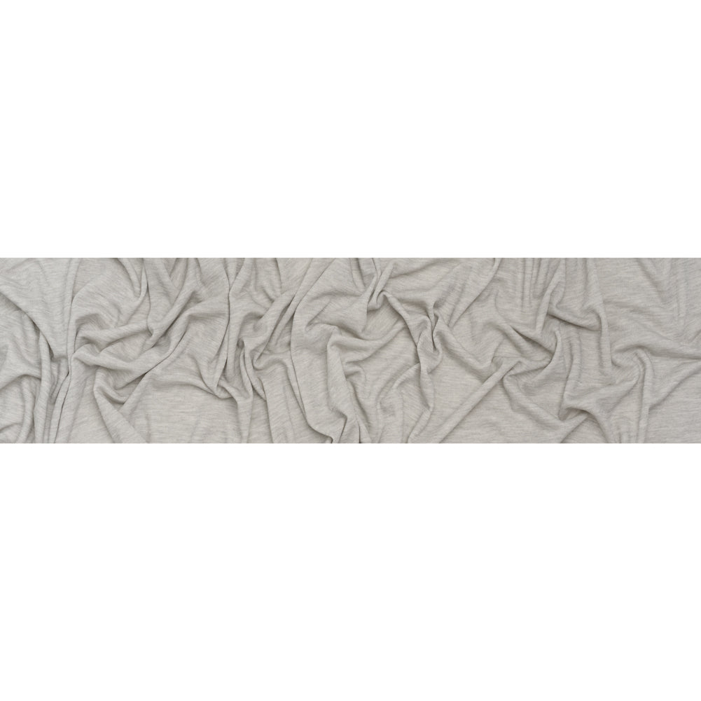 Rayon and Polyester French Terry - Heathered Gray - Deadstock - Full
