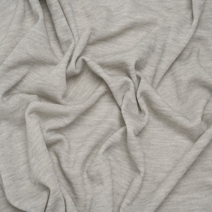Rayon and Polyester French Terry - Heathered Gray - Deadstock