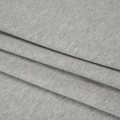 Rayon and Polyester 1x1 Rib Knit - Heathered Gray - Deadstock