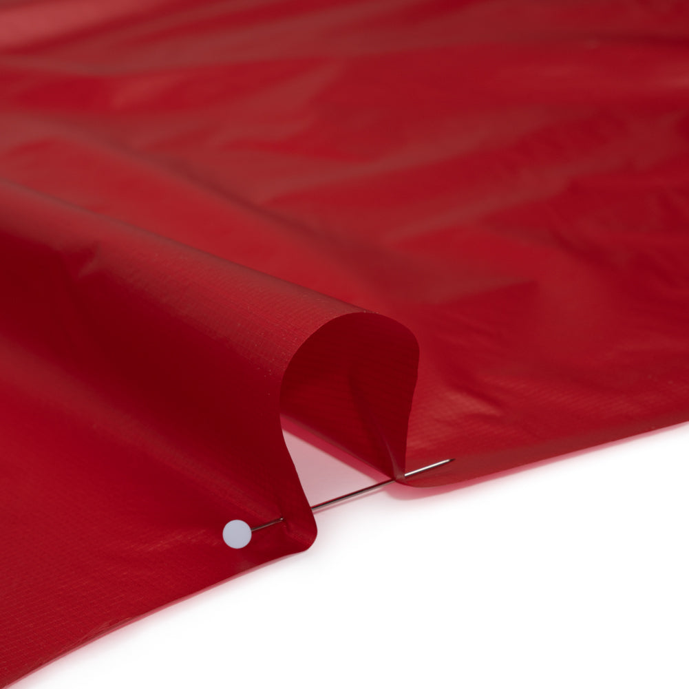 Lightweight Nylon Ripstop - Red - Deadstock - Detail