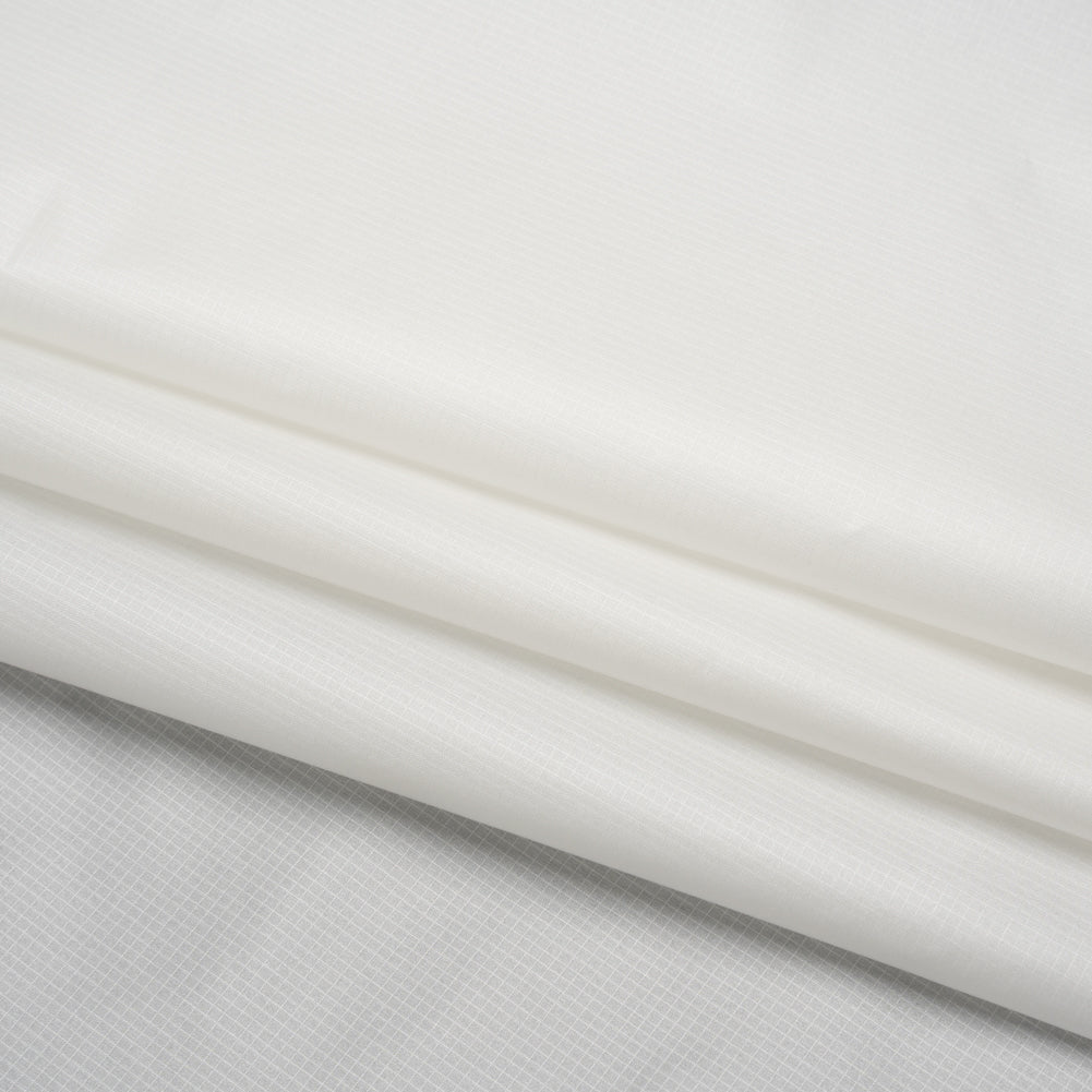 Lightweight Nylon Ripstop - Star White - Deadstock - Folded