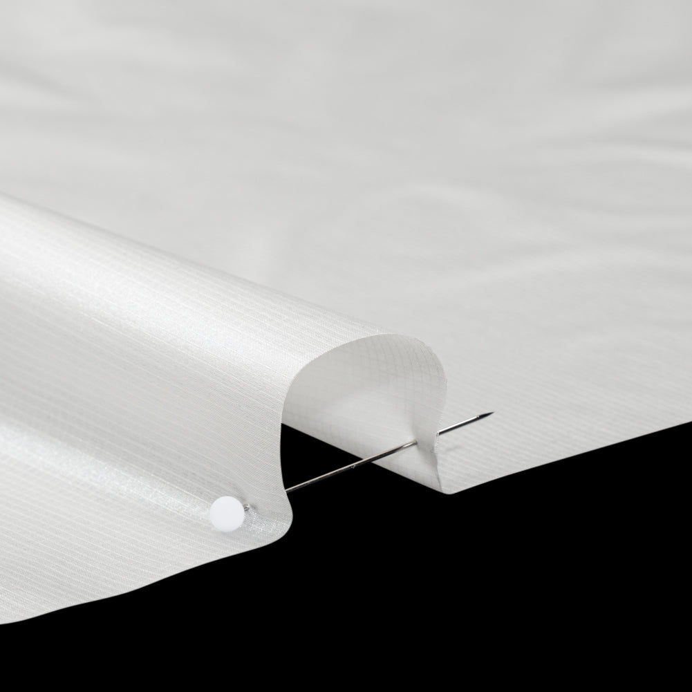 Lightweight Nylon Ripstop - Star White - Deadstock - Detail