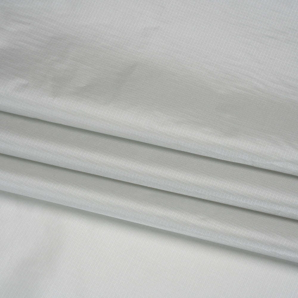 Lightweight Nylon Ripstop - Frost Grey - Deadstock - Folded