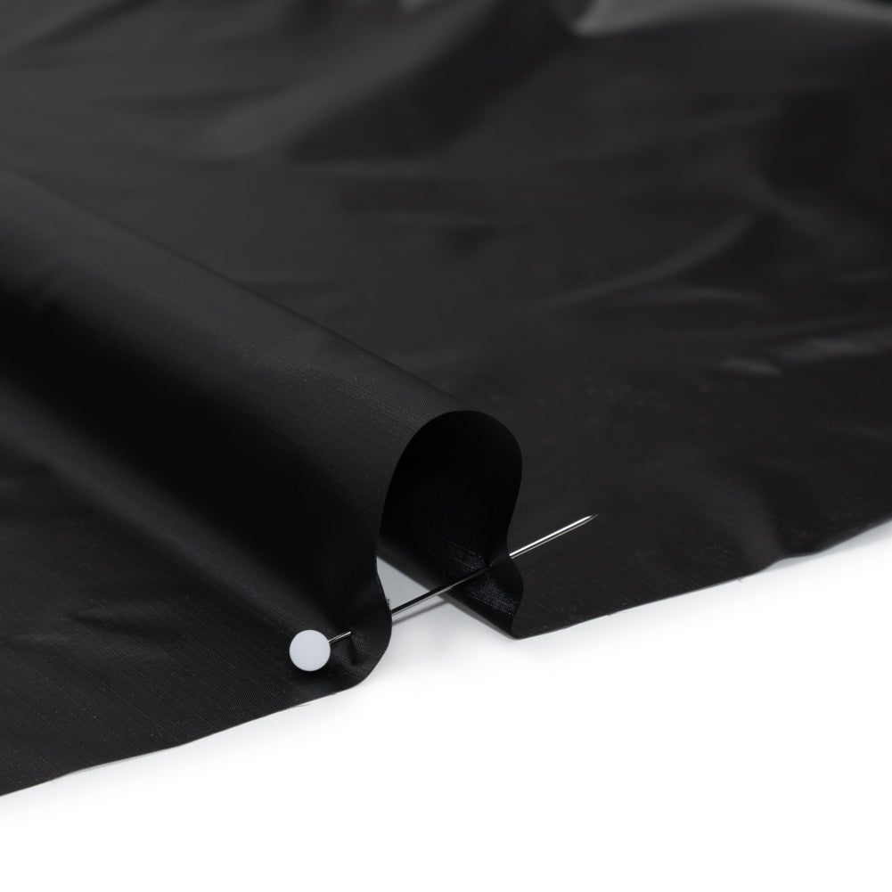 Lightweight Nylon Ripstop - Carbon - Deadstock - Detail