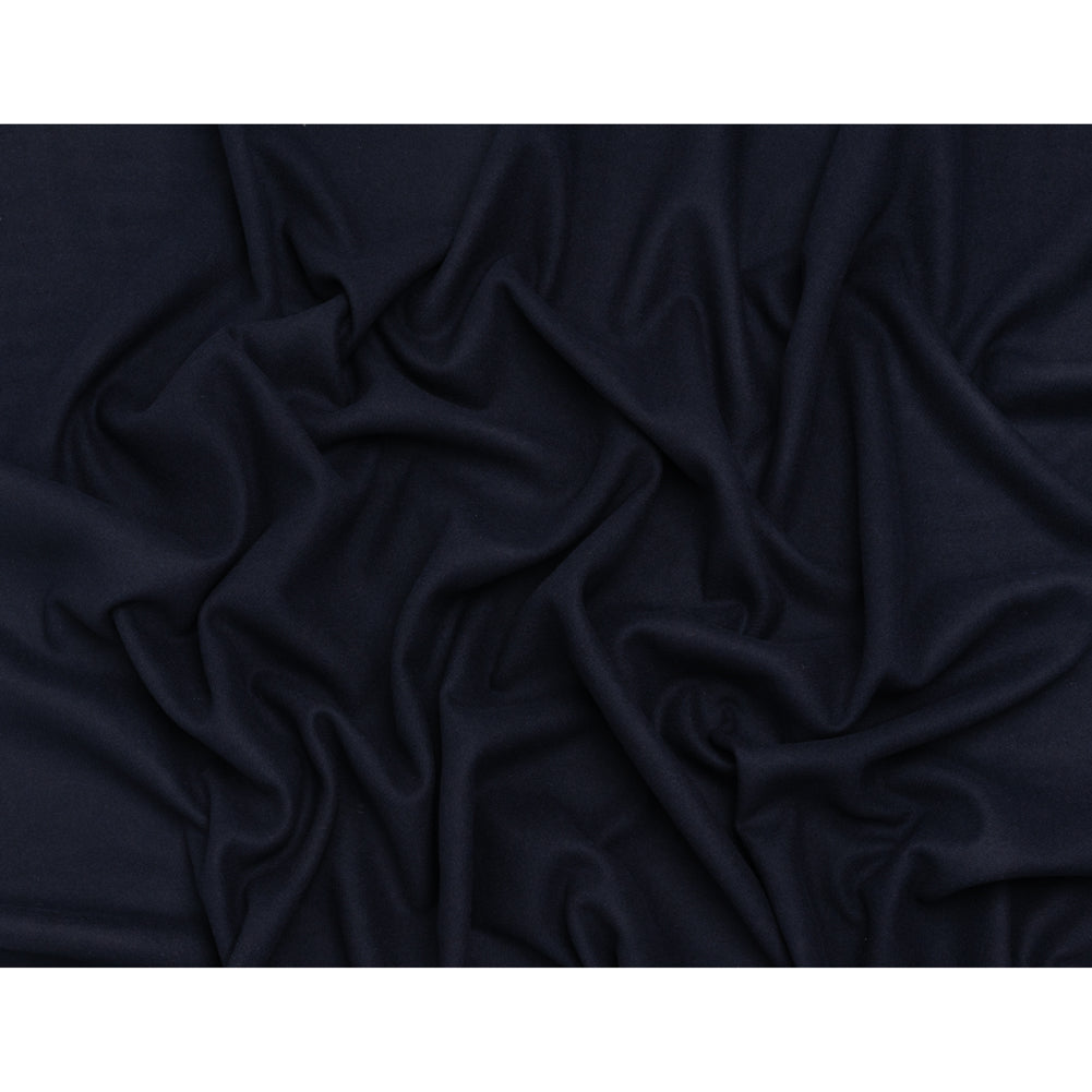 Recycled Brushed Wool Blend Twill Coating - Midnight Blue - Made in Italy - Maeve Collection - Full