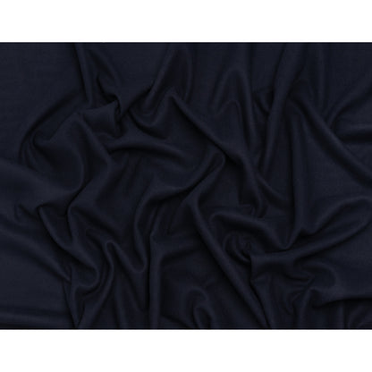 Recycled Brushed Wool Blend Twill Coating - Midnight Blue - Made in Italy - Maeve Collection - Full