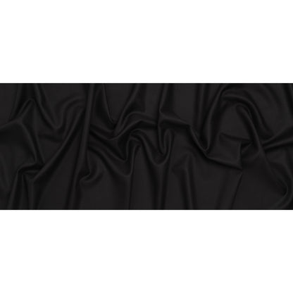 Virgin Merino Wool Twill Suiting Made in Italy - Black