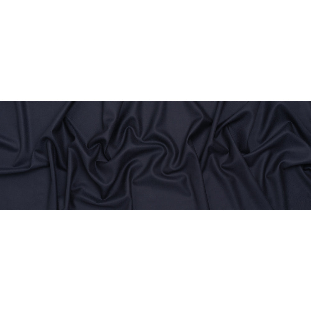 Virgin Merino Wool Twill Suiting Made in Italy - Navy Full