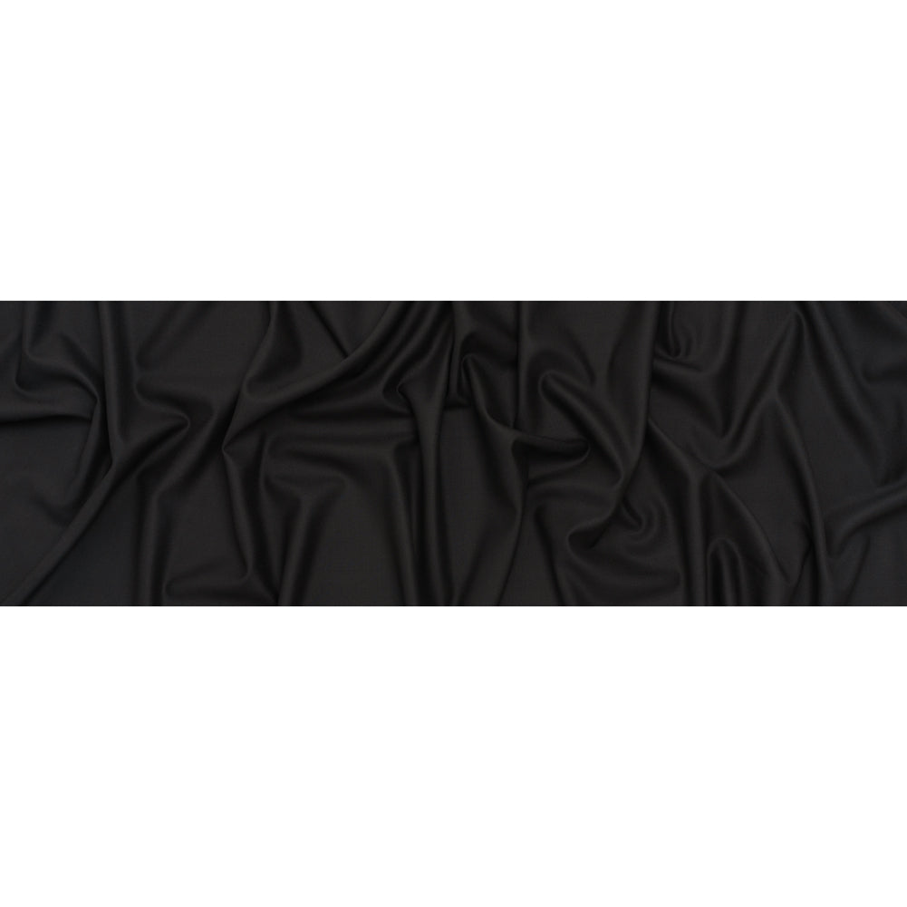 Super 120 Virgin Wool Suiting Made in Italy - Black Full