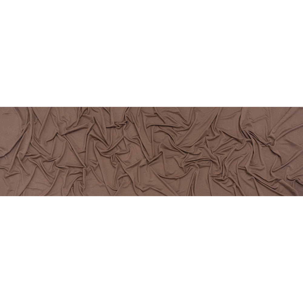 Stretch Rayon Jersey - Mocha Brown - Deadstock - Full