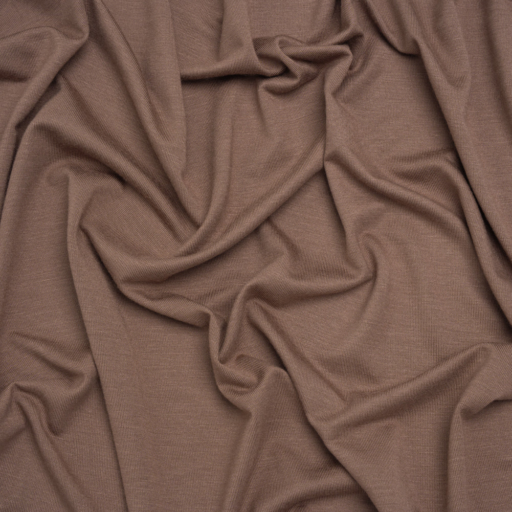 Stretch Rayon Jersey - Mocha Brown - Deadstock