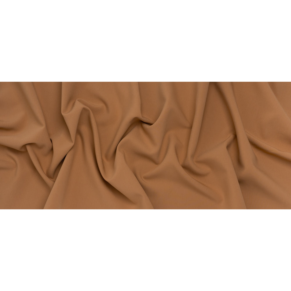 Stretch Recycled Polyester and Viscose Double Cloth - Tan - Deadstock - Full