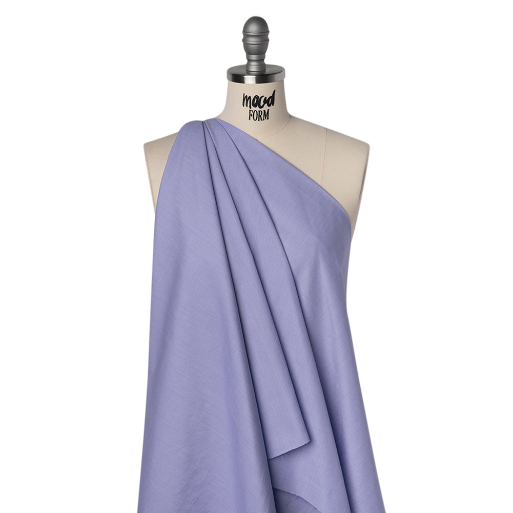 Cotton Shirting - Violet Storm Heathered - Deadstock - Drape