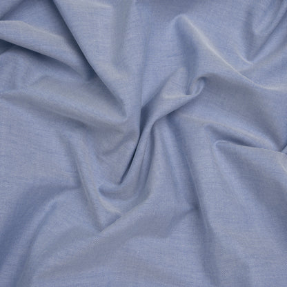 Cotton Oxford Shirting - Denim Blue - Deadstock