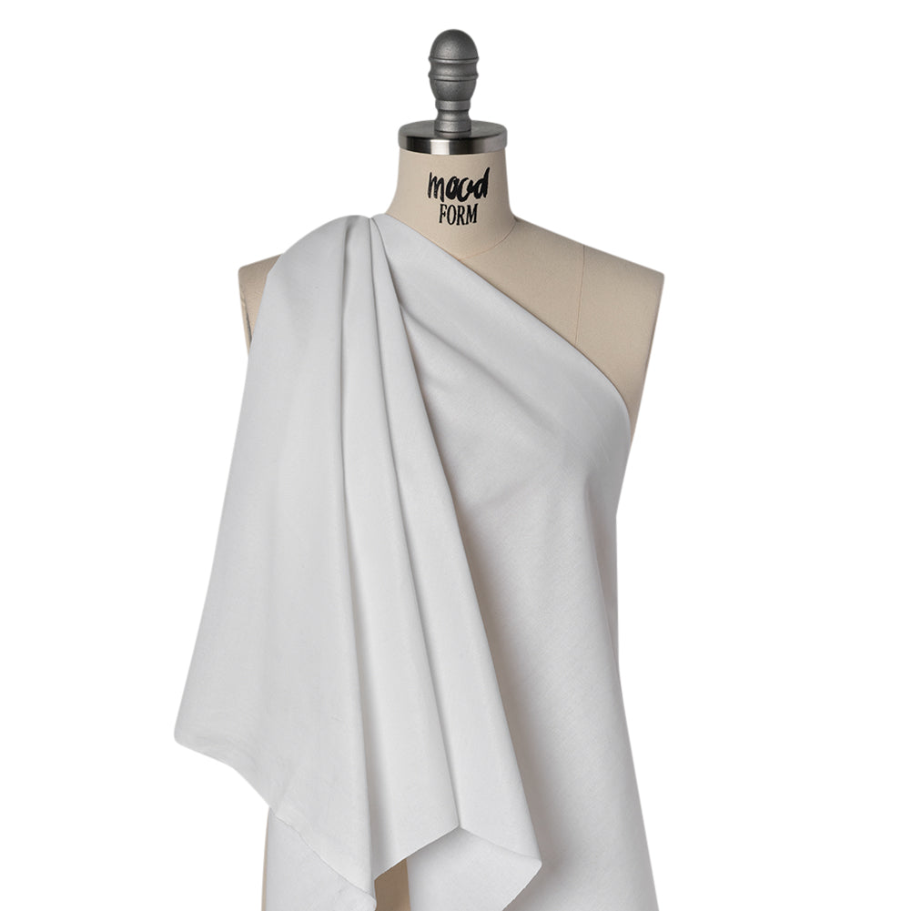 Fusible Cotton Woven Interlining - White - Deadstock - Drape