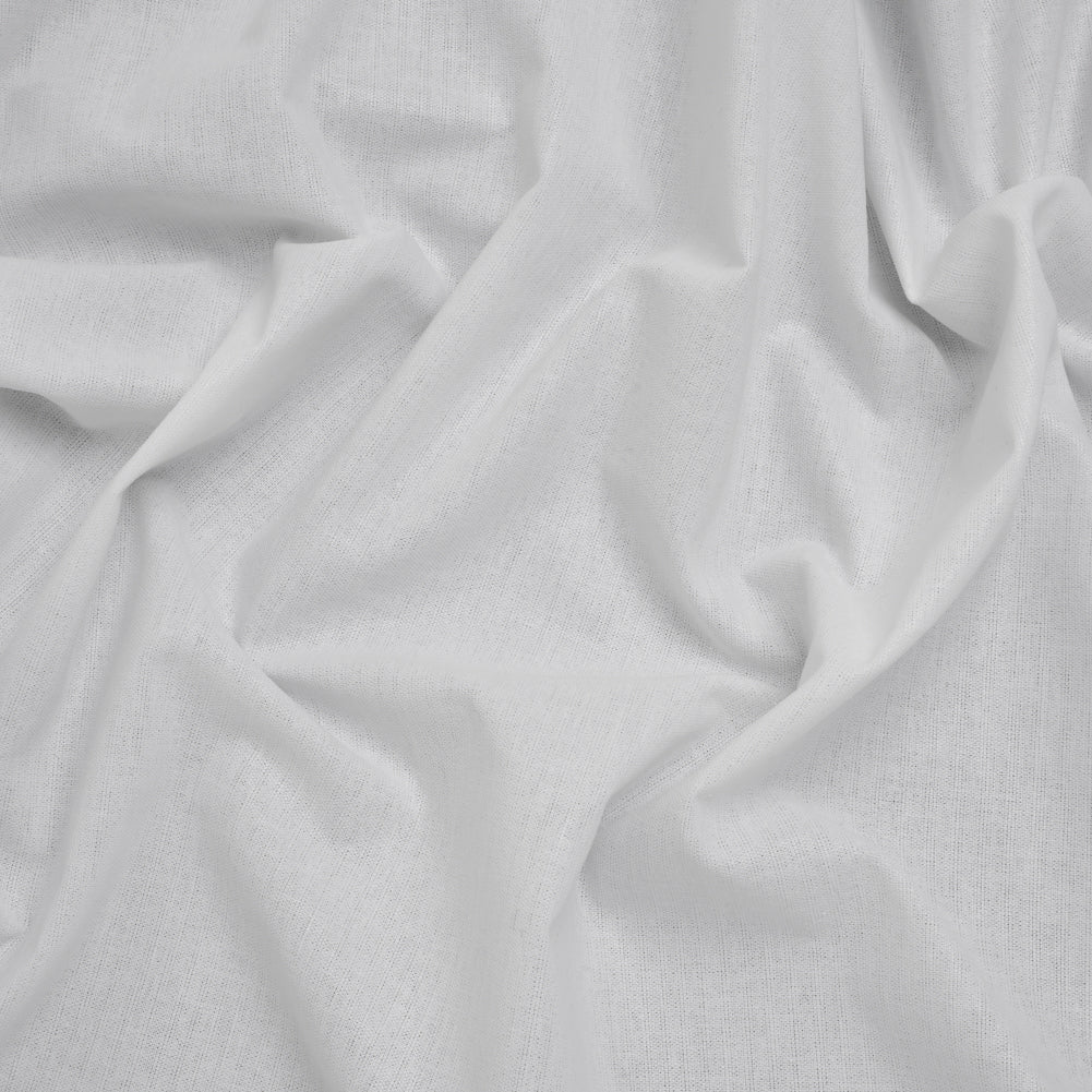 Fusible Cotton Woven Interlining - White - Deadstock