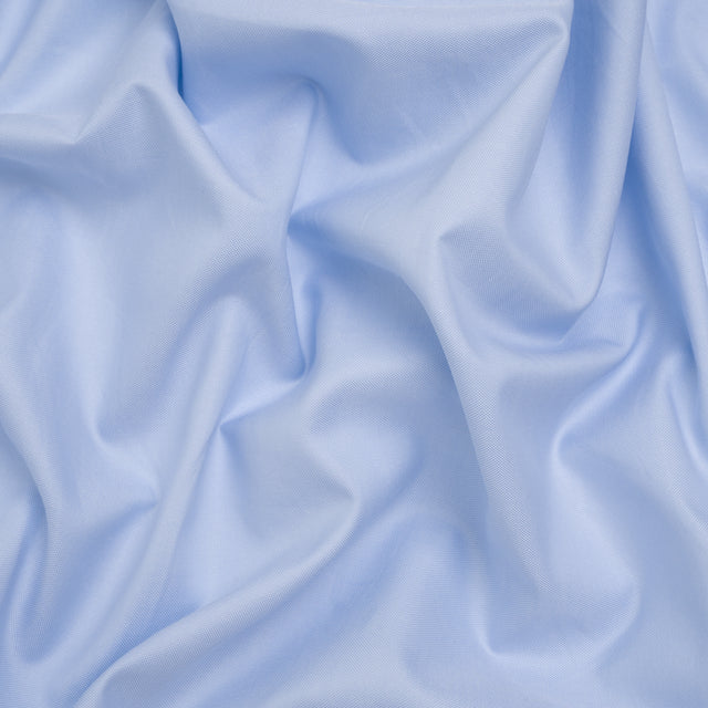 Cotton Oxford Shirting - Sky Blue - Deadstock