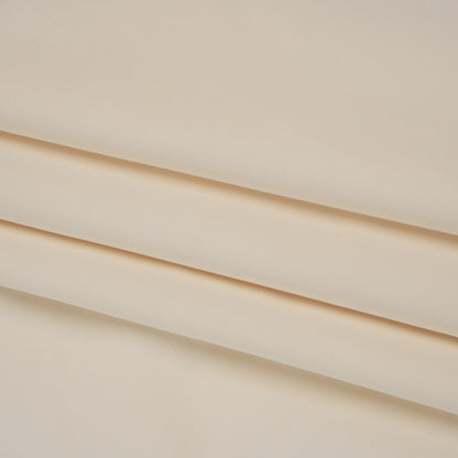 Stretch Cotton and Viscose Bottom-Weight Woven - Ivory - Famous Australian Designer Deadstock