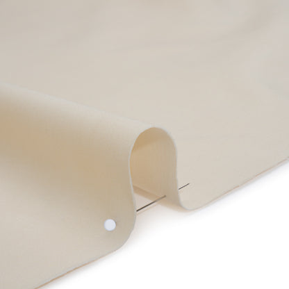 Stretch Cotton and Viscose Bottom-Weight Woven - Ivory - Famous Australian Designer Deadstock